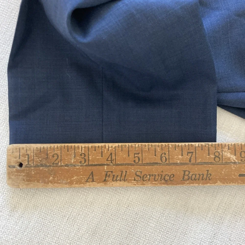 Tommy Hilfiger Men's Modern Fit 2-pc Suit Jacket 44L Pants 36W 29L Wool Blue